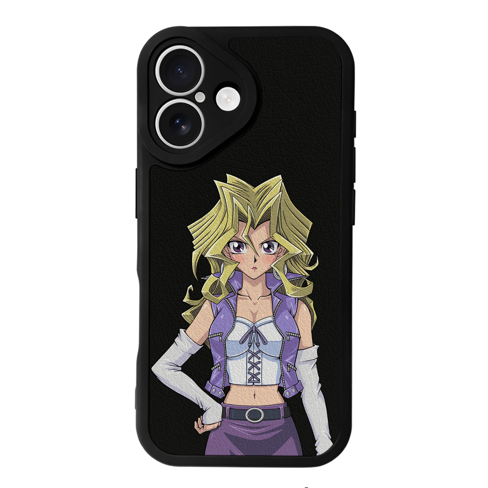 遊☆戯☆王 Yu-Gi-Oh! 【iPhone 16シリーズ対応】シリコンスマホケース（レザー調） 材質：シリコン